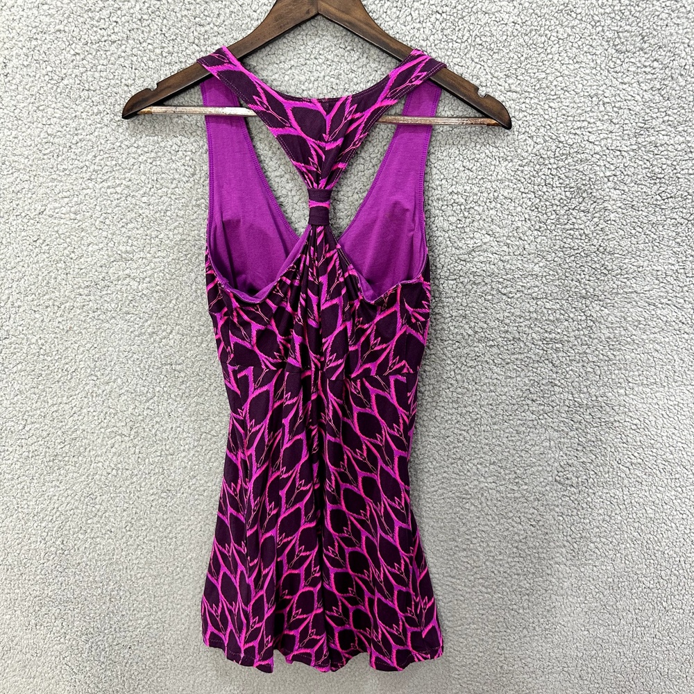 The North Face Racerback Mini Dress Womens Small Purple Ruched Athletic Tennis - Picture 3 of 6